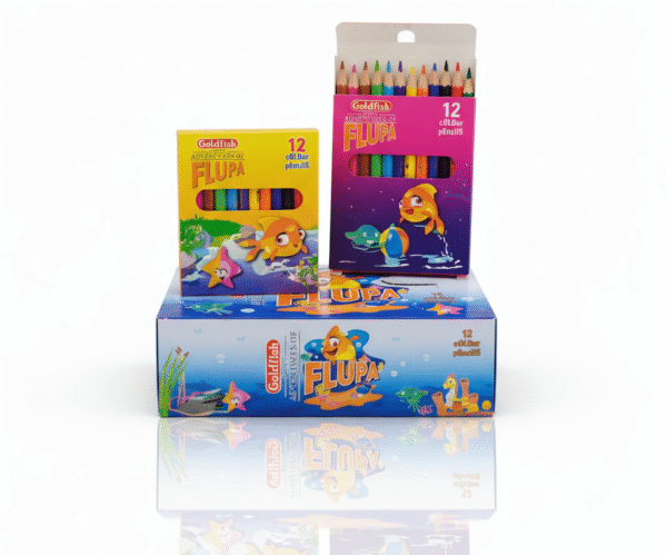 flupa colours pencils (half size 12 pcs)
